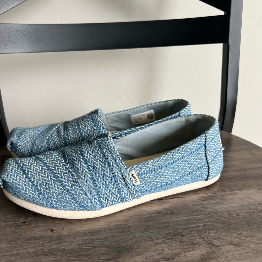 Toms Blue Slip-On Shoes